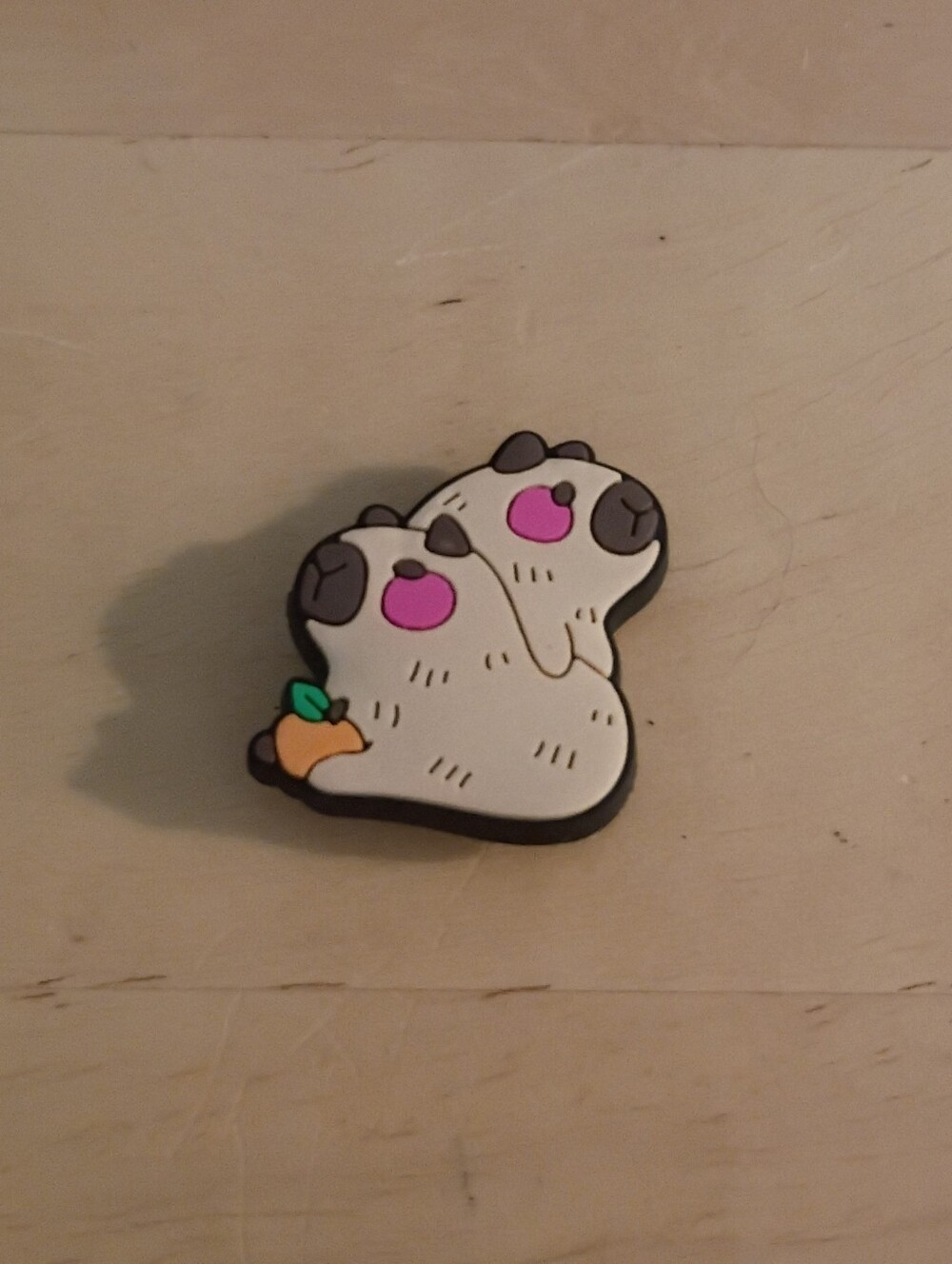 10 for $10 Jibbitz Croc Charms - 2 Capybara's w/ Orange Fruit - New Shoe Charms